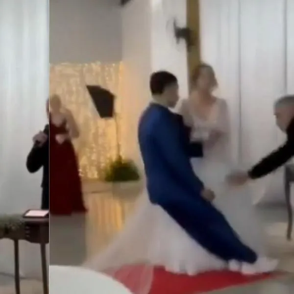 Hombre se desmaya en boda / X @choquei