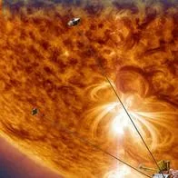 El polo sur del Sol