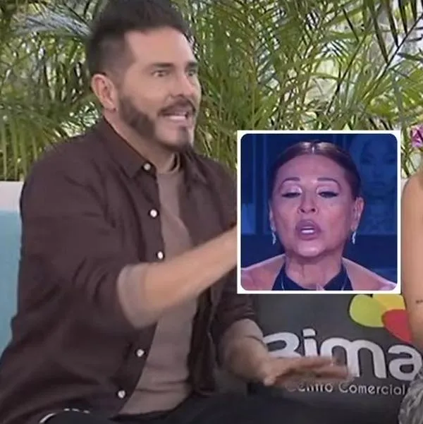 Fotos de Marcelo Cezán y de Amparo Grisales, en nota de que actriz paró a Marcelo Cezán en Citytv para evitar problemas con Amparo Grisales