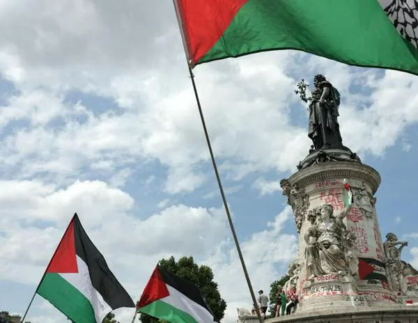Manifiestan en Francia en favor de Palestina