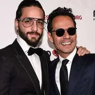 Foto de Maluma con Marc Anthony, en nota de que Maluma peleó con Marc Anthony y cortó con representante que tuvo durante 13 años.