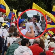 Marchas en Bogotá y periodista de RTVC que fue insultado