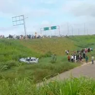 Accidente de tránsito (Barranquilla) deja un muerto; víctima voló por la ventana