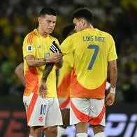 James Rodríguez y Luis Díaz