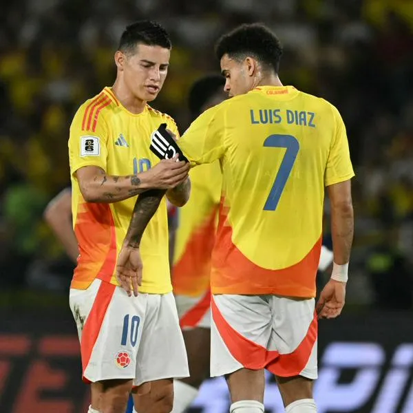 James Rodríguez y Luis Díaz
