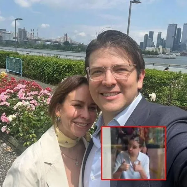 Esposa de Miguel Uribe dio señal esperanzadora afuera de la Fundación Santa Fe