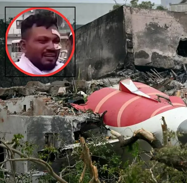Único sobreviviente del accidente de avión en India fue al funeral de su hermano