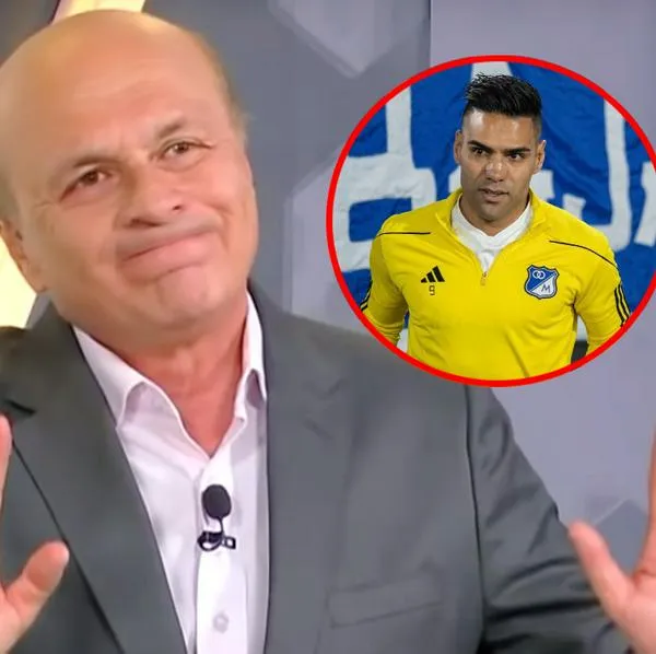 Carlos Antonio Vélez le cayó a Radamel Falcao y lo comparó con James Rodríguez