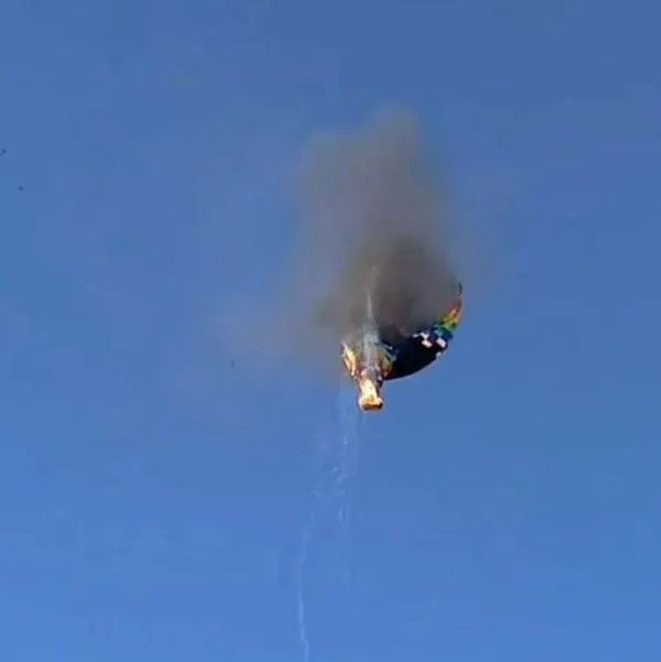 Tragedia en Brasil: globo se incendió con 21 personas a bordo y dejó ocho muerto