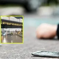 Accidente en Bogotá hoy: murió motociclista en Calle 45 con NQS, cayó de puente
