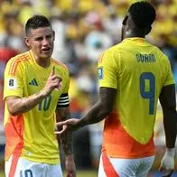 Foto de James Rodríguez yJhon Jader Durán, en nota de Selección Colombia cambiaría ante Bolivia y haría amistosos con rivales de lujo