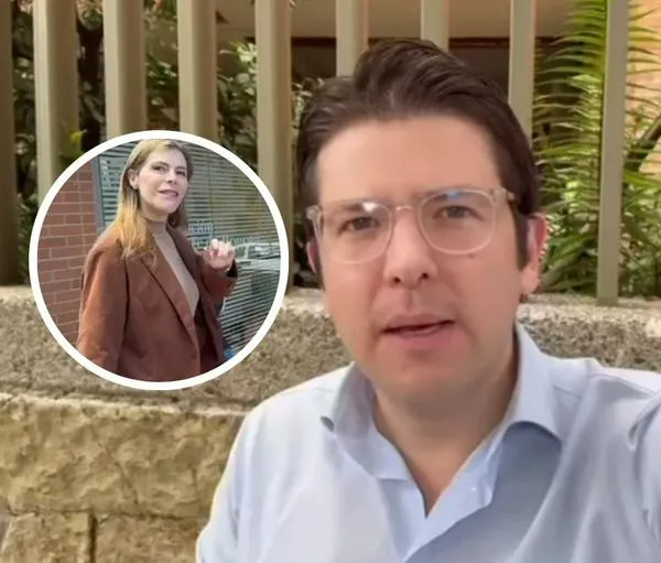 Hermana de Miguel Uribe hizo gesto cuando le preguntaron por la salud de él