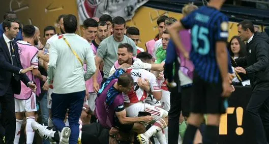 Pelea en final de Inter de Milan y River Plate en Mundial de Clubes