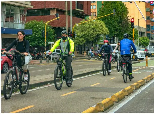 Ciclorruta de Bogotá en la que sí pueden transitar bicicletas.