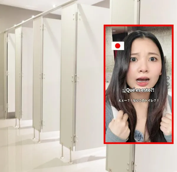 Video viral: japonesa queda aterrada con los baños en Colombia y los compara