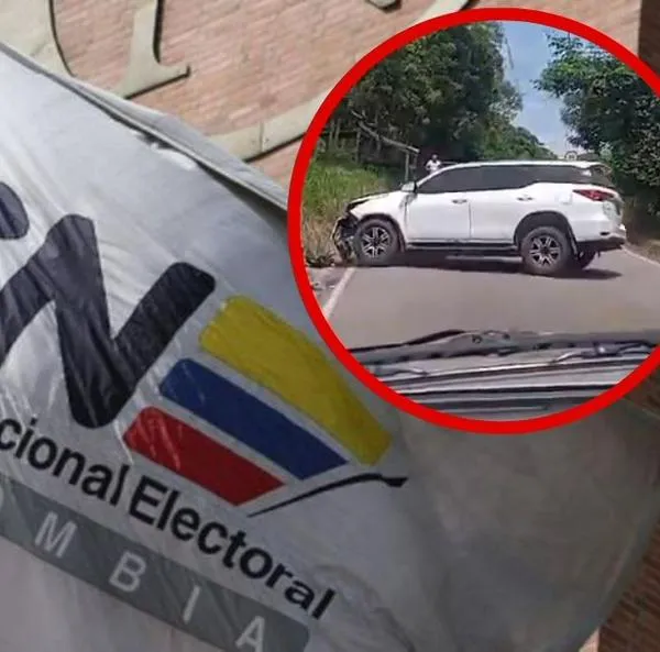 Magistrado del CNE Alfonso Campo Martínez sufrió grave accidente en su camioneta en vía de Cesar y sus hijos están graves por fracturas.