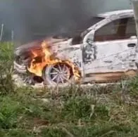 Hombre apareció muerto dentro de un carro quemado en Valle del Cauca