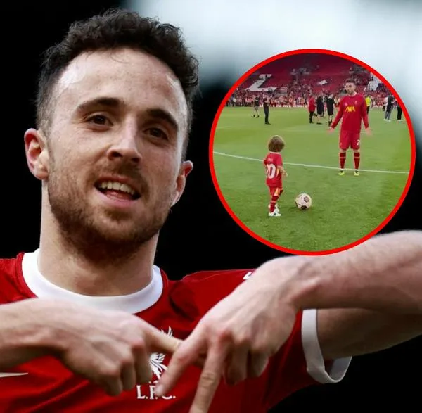 Video de Diogo Jota, que murió, jugando con sus hijos en Anfield (Liverpool)