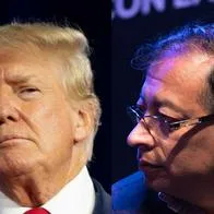Donald Trump y Gustavo Petro, presidentes de Estados Unidos y de Colombia.