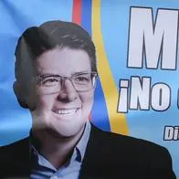 Miguel Uribe Turbay, senador colombiano. 