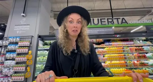 Video viral: alemana quedó asombrada con supermercados en Colombia y los comparó