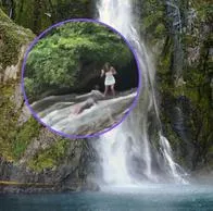 Accidente de un hombre que le pidió matrimonio a su novia en una cascada