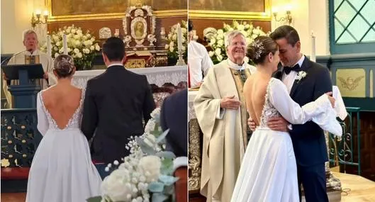 Presentadora Gina Acuña, ex RCN, se casó: boda presidió padre de Minuto de Dios