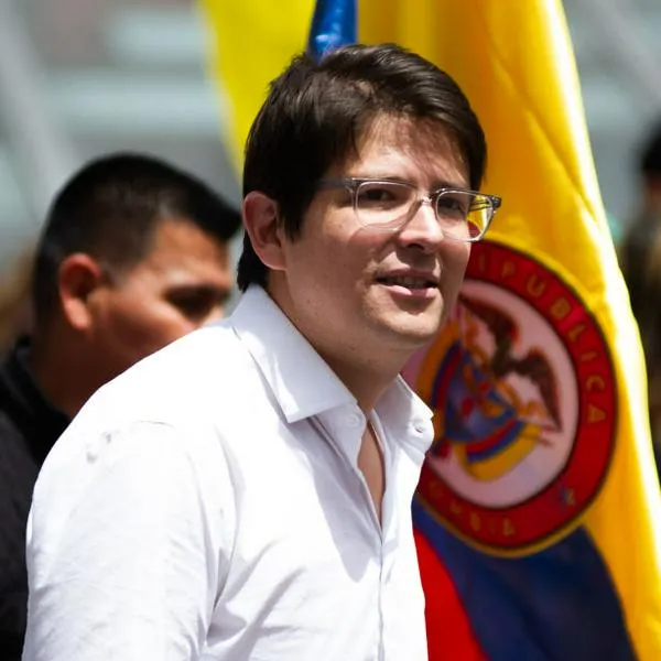 Colombian politician Miguel Uribe Turbay during the demonstrations against the reform proposals of Colombian president Gustavo Petro, in Bogota, Colombia, February 15, 2023. (Photo by Sebastian Barros/NurPhoto via Getty Images)