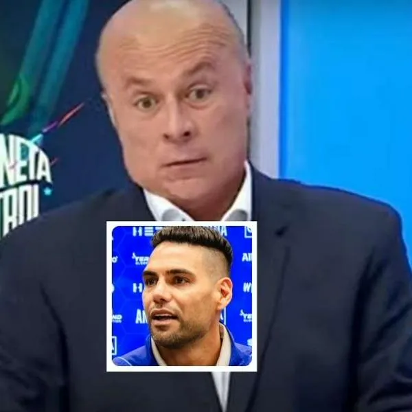 Fotos de Carlos Antonio Vélez y Falcao García, en nota de por qué salió Falcao García de Millonarios, según Carlos Antonio Vélez destapó