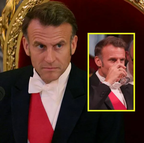 Emmanuel Macron tuvo polémico gesto con Kate Middleton, la princesa de Gales