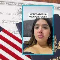 Joven colombiana, entre lágrimas, reveló que le han negado 7 veces la visa