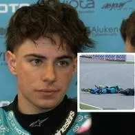 Foto de David Alonso, en nota de por qué fue choque de colombiano David Alonso en GP de Alemania en Moto2, video