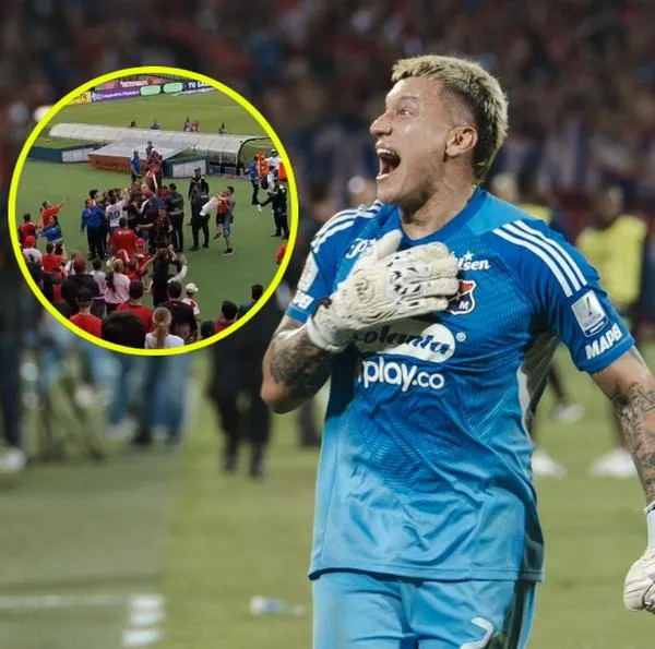 Washington Aguerre se enfrentó a hinchas de Medellín en el Atanasio: video viral