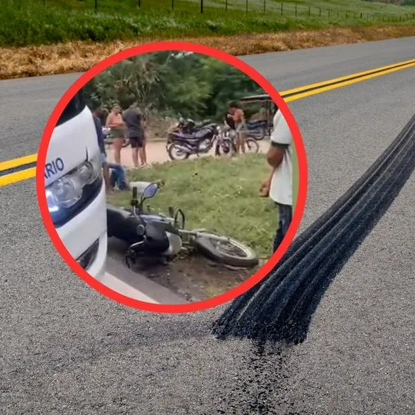 Grave accidente: esposos salieron de paseo en una moto, chocaron contra un bus