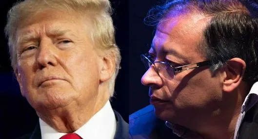 Donald Trump y Gustavo Petro 