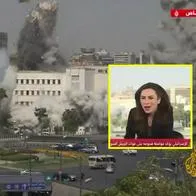 Israel ataca a Siria y periodistas en vivo se esconden del susto: video es viral