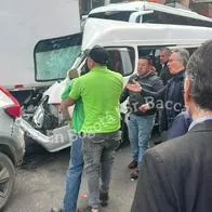 Accidente de bus escolar en Bogotá dejó un herido; 3 menores salieron ilesos