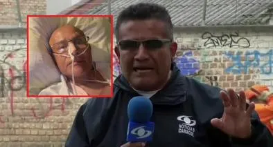 Fredy Calvache en el hospital y haciendo reportería en Noticias Caracol