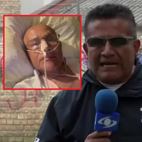 Fredy Calvache en el hospital y haciendo reportería en Noticias Caracol