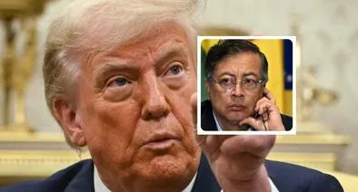 Foto de Donald Trump, en nota de proyecto de ley busca en Estados Unidos bajar ayuda a Colombia y apuntó a Petro