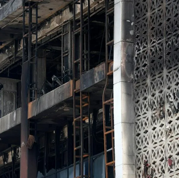 Así quedó el centro comercial en Kut, Irak, luego de un incendio que dejó más de 60 fallecidos