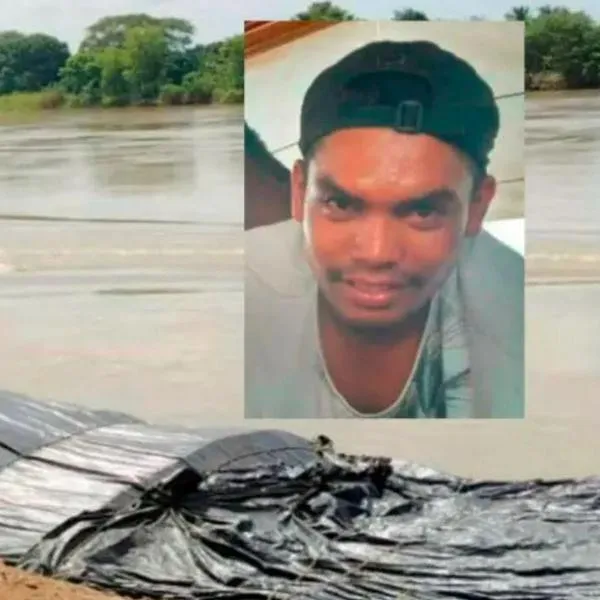 A Carlos Alonso Jiménez Rodríguez (detalle), de 26 años, lo encontraron sin vida en la tarde de este jueves en las aguas del río Cauca, a la altura del corregimiento Palomar, de Caucasia / Imágenes y composición suministradas por El Colombiano