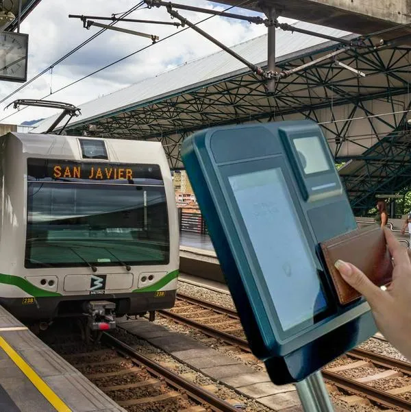 Metro de Medellín y máquina para validar pasaje, en nota sobre a quiénes les saldrá barato el pasaje