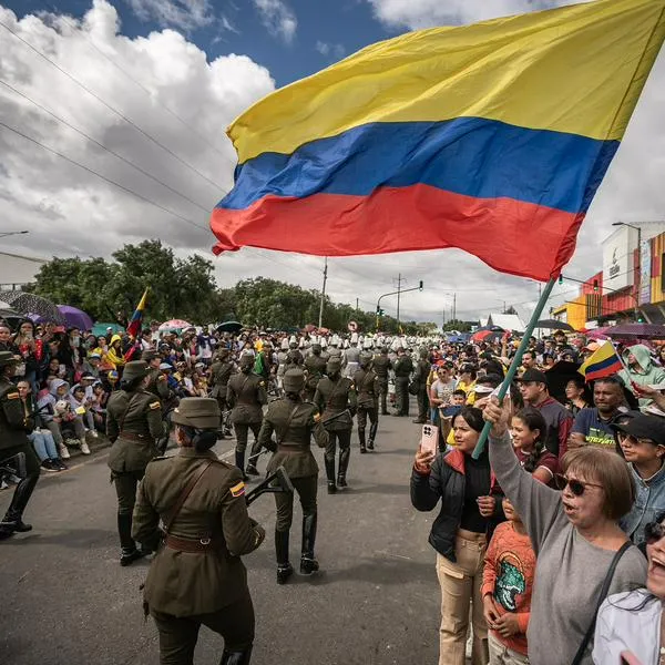 Desfile militar del 20 de julio por Día de la Independencia de Colombia