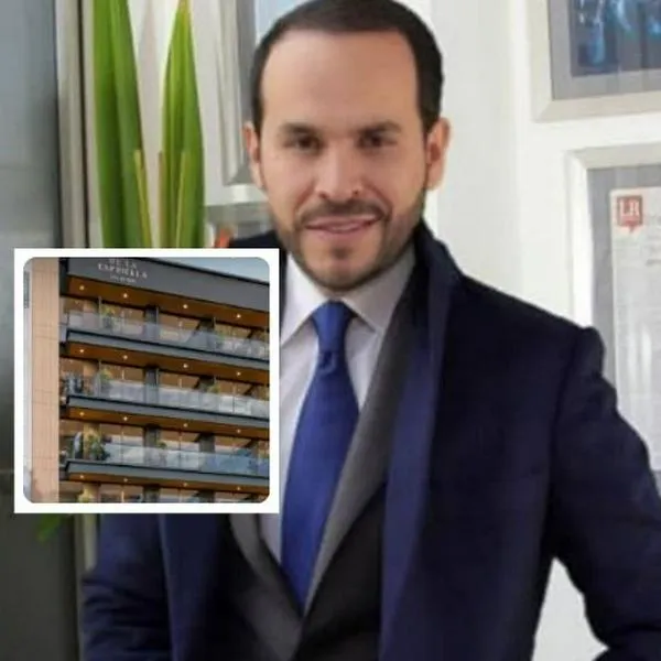Foto de Abelardo de la Espriella y edificio, en nota de cuál es el proyecto de Abelardo De La Espriella en zona T usando edificio famoso