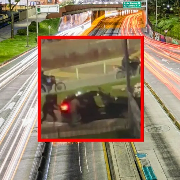 balacera luego de violento robo en Bogotá a conductor de una camioneta