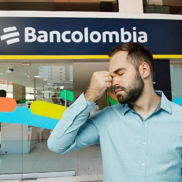 Cliente de Bancolombia molesto por la caída de la aplicación