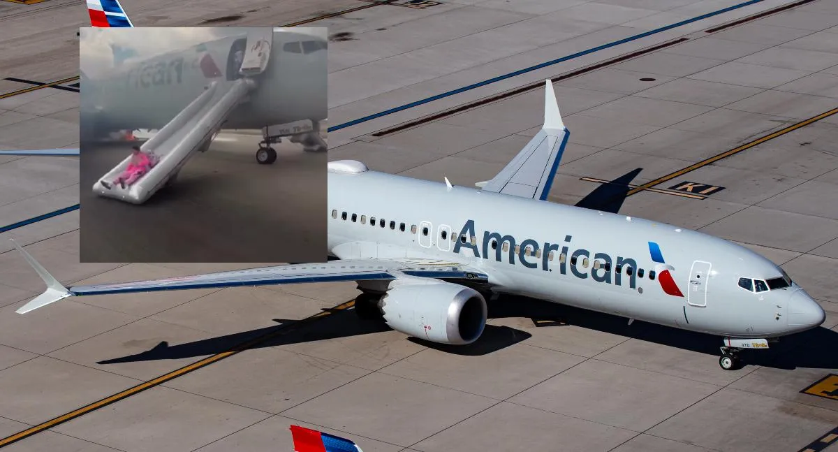 Video del momento de terror que se vivió en un avión de American Airlines