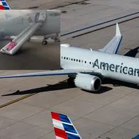 Video del momento de terror que se vivió en un avión de American Airlines