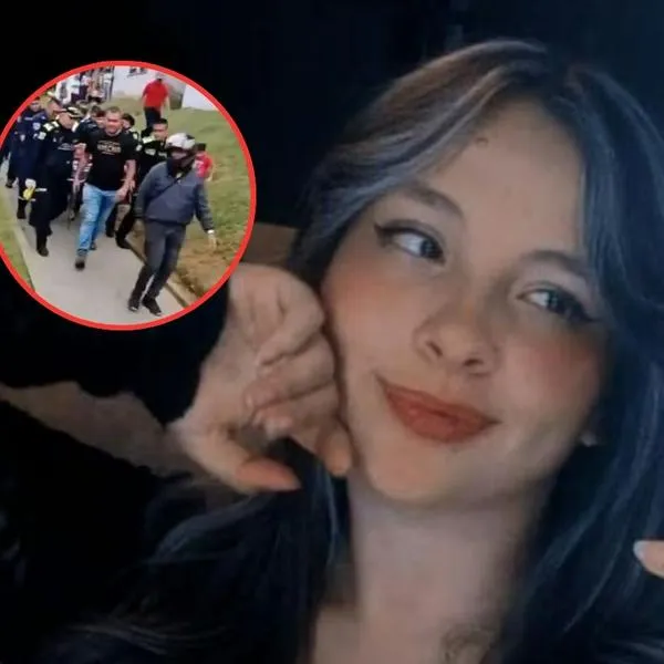 Momento en el que sacan de un conjunto a Silvana Torres, mujer señalada de asesinar a su hija de 3 años en Manizales